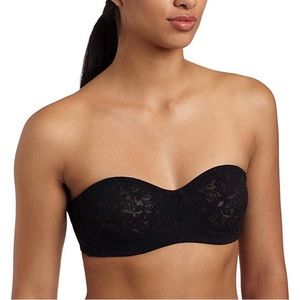 Lace underwire strapless bra
